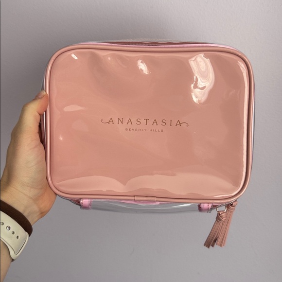 Anastasia Pink Transparent Makeup Bag - Picture 2 of 3